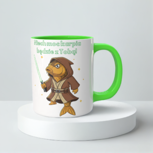 Świąteczny Kubek na Święta - Niech moc karpia będzie z Tobą!